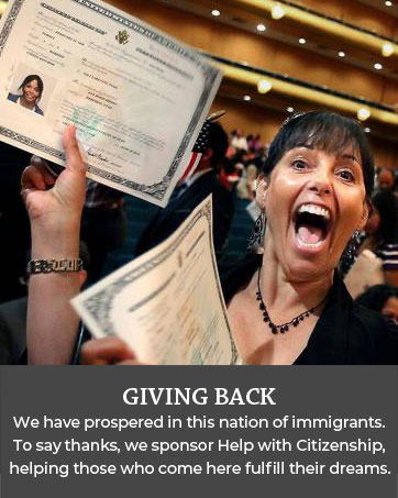 giving back help with citizenship